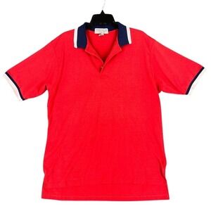 Vintage 90s Championship Links Polo Golf Shirt Mens XL Red Rugby Clubhouse
